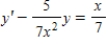 <strong>Write the first-order linear differential equation in standard form. </strong> A) B) C) D) E)