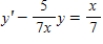 <strong>Write the first-order linear differential equation in standard form. </strong> A) B) C) D) E)