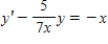<strong>Write the first-order linear differential equation in standard form. </strong> A) B) C) D) E)