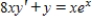 <strong>Write the first-order linear differential equation in standard form. </strong> A) B) C) D) E) 