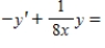 <strong>Write the first-order linear differential equation in standard form. </strong> A) B) C) D) E) 