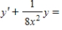 <strong>Write the first-order linear differential equation in standard form. </strong> A) B) C) D) E) 