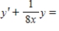 <strong>Write the first-order linear differential equation in standard form. </strong> A) B) C) D) E) 