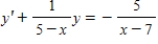 <strong>Write the first-order linear differential equation in standard form. </strong> A) B) C) D) E) 