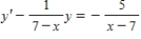 <strong>Write the first-order linear differential equation in standard form. </strong> A) B) C) D) E) 
