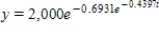 <strong>Use the Gompertz growth model described to find the population y as a function of time t (in years). when ; when </strong> A) B) C) D) E) 