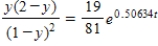 <strong>Use the hybrid selection model described to find the percent y (in decimal form)of the population that has the indicated characteristics as a function of time t (in generations). when ; when </strong> A) B) C) D) E) 