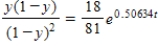 <strong>Use the hybrid selection model described to find the percent y (in decimal form)of the population that has the indicated characteristics as a function of time t (in generations). when ; when </strong> A) B) C) D) E) 