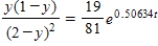 <strong>Use the hybrid selection model described to find the percent y (in decimal form)of the population that has the indicated characteristics as a function of time t (in generations). when ; when </strong> A) B) C) D) E) 