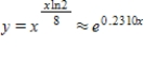 <strong>Assume that the rate of change in y is proportional to y.Solve the resulting differential equation and find the particular solution that passes through the points , </strong> A) B) C) D) E) 