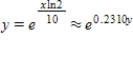 <strong>Assume that the rate of change in y is proportional to y.Solve the resulting differential equation and find the particular solution that passes through the points , </strong> A) B) C) D) E) 