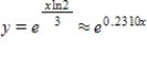 <strong>Assume that the rate of change in y is proportional to y.Solve the resulting differential equation and find the particular solution that passes through the points , </strong> A) B) C) D) E) 