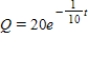 <strong>A 200-gallon tank is full of a solution containing 55 pounds of concentrate.Starting at time t=0 ,distilled water is added to the tank at a rate of 20 gallons per minute,and the well-stirred solution is withdrawn at the same rate.Find the amount of concentrate Q in the solution as a function of t. </strong> A) B) C) D) E) 