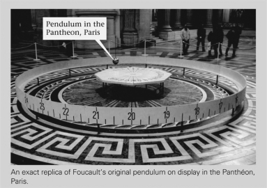 Foucault's experiment with a pendulum proved that ________.