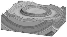 <strong>A fold shaped like a right-side-up bowl is a(n)________.  </strong> A)anticline B)basin C)dome D)syncline <div style=padding-top: 35px> 