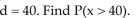 <strong>Suppose x is a random variable best described by a uniform probability distribution with c = 20 and  </strong> A)0.5 B)1 C)0.2 D)0 <div style=padding-top: 35px> 