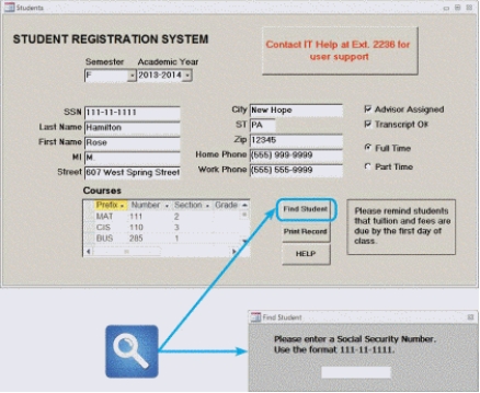 -In a data entry screen, such as that shown in the accompanying figure, a(n) _____ is a control feature used to initiate an action such as printing a form or requesting help.