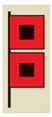 The flag in this figure represents warning for an incoming tsunami wave.  <div style=padding-top: 35px> 