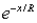 If x is a monetary value (a payoff if positive, a cost if negative), U(x) the utility of this value, and R > 0 is the risk tolerance, then the function U(x) = 1 - is called a(n):