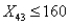 <strong>If refers to the number of hours that employee works in week , then to indicate that the number of working hours of four employees in week 3 should not exceed 160 hours, we must have a constraint of the form:</strong> A) B) C) D)