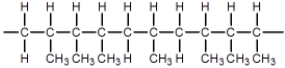 <strong>This is a structural formula for propylene. Which of these represents the head-to-tail,head-to-tail arrangement of monomers in polypropylene?</strong> A) B) C) D)