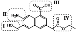 <strong>In this molecule four different functional groups are circled. Which is the carboxylic acid functional group?</strong> A)I B)II C)III D)IV
