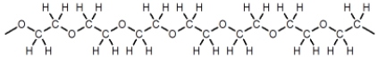 <strong>Which of these represents a portion of a polyester molecule?</strong> A) B) C)