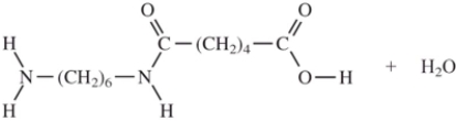 <strong>When I and II react together to make nylon,what are the products of the first condensation reaction? </strong> A) B) C) D)