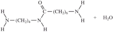 <strong>When I and II react together to make nylon,what are the products of the first condensation reaction? </strong> A) B) C) D)