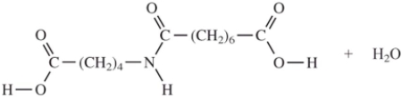 <strong>When I and II react together to make nylon,what are the products of the first condensation reaction? </strong> A) B) C) D)