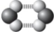 <strong>Which best symbolizes the hydrogen bonding between two water molecules?  </strong> A)   B)   C)   D)   <div style=padding-top: 35px> 