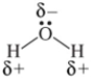 <strong>Which shows the Lewis structure of water with the correct partial charges and nonbonding electrons?</strong> A)   B)   C)   D)   <div style=padding-top: 35px> 