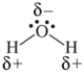 <strong>Which shows the Lewis structure of water with the correct partial charges and nonbonding electrons?</strong> A)   B)   C)   D)   <div style=padding-top: 35px> 