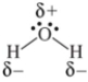 <strong>Which shows the Lewis structure of water with the correct partial charges and nonbonding electrons?</strong> A)   B)   C)   D)   <div style=padding-top: 35px> 