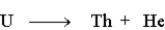 The following represents a nuclear reaction.