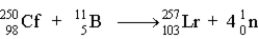 The following reaction would be classified alpha decay.