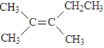 The following represents trans-2,3-dimethyl-2-pentene.  <div style=padding-top: 35px> 
