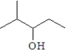 <strong>Which alcohol is formed by the hydration of 2-methyl-2-pentene?</strong> A) B) C) D)