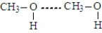 <strong>Which of the following best represents hydrogen bonding in methanol?</strong> A) B) C) D)