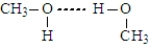 <strong>Which of the following best represents hydrogen bonding in methanol?</strong> A) B) C) D)