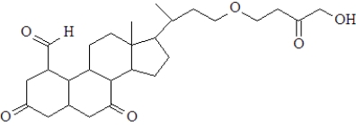 <strong>How many ketone carbonyl groups are present in the following compound? </strong> A)2 B)3 C)4 D)5 E)6