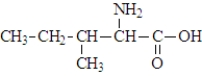 The structure of isoleucine is The zwitterion form of the amino acid isoleucine is