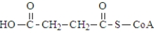 <strong>The following compound undergoes oxidative decarboxylation using coenzyme A (CoA) as the thiol. Which of the following is a product of this reaction?</strong> A) B) C) D)