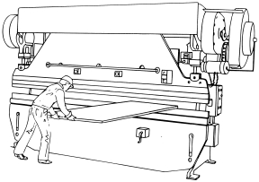 <strong>48.The type of guarding shown is</strong> A)by brake monitor B)by presence sensing C)by location D)by distance