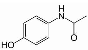 The structure of Tylenol is given below: Estimate the C-N-H bond angle.