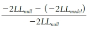 <strong>What is computed by the following formula? </strong> A)Wald statistic B)exponential logistic coefficient C)entropy R² D)likelihood value