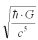 <strong>What is the correct expression for the Planck time?</strong> A) B) C) D)