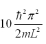 <strong>Consider an electron that is confined to the x-y plane by a two-dimensional rectangular infinite potential well.The width of the well is L in the x-direction and 3 L in the y-direction.What is the lowest energy which is shared by more than one distinct state, i.e.,two or more different states have the same energy?</strong> A) B) C) D) E)