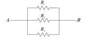 <strong>The equivalent resistance of the circuit shown if .If and ,what is the resistance of R<sub>1</sub>? </strong> A)11 \varOmega B)2.9 \varOmega C)4.1 \varOmega D)5.2 \varOmega E)7.7 \varOmega