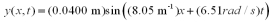 <strong>A wave on a string has a wave function given as   .What is the speed of the wave?</strong> A)2.38 * 10<sup>-1</sup> m/s B)4.12 * 10<sup>-1</sup> m/s C)7.58 * 10<sup>-1</sup> m/s D)8.08 * 10<sup>-1</sup> m/s <div style=padding-top: 35px> 